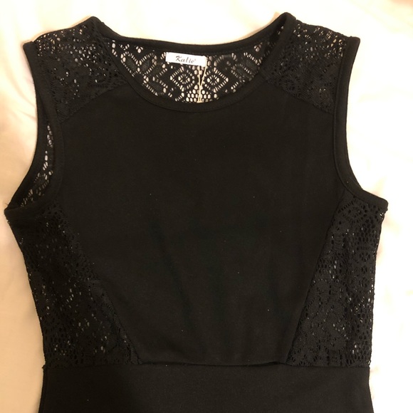Beautiful lace-back black dress